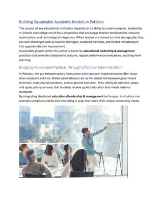Educational Leadership for Future School Leaders | PDF