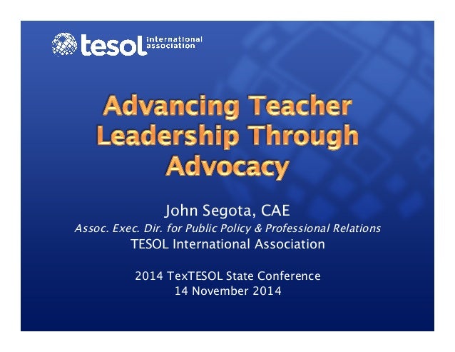 Advancing Teacher Leadership Through Advocacy