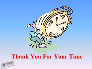 Thank You For Your Time
 