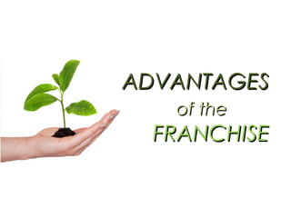 ADVANTAGES   of the   FRANCHISE 