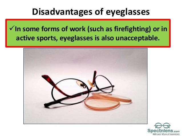 advantages and disadvantage of eyeglasses