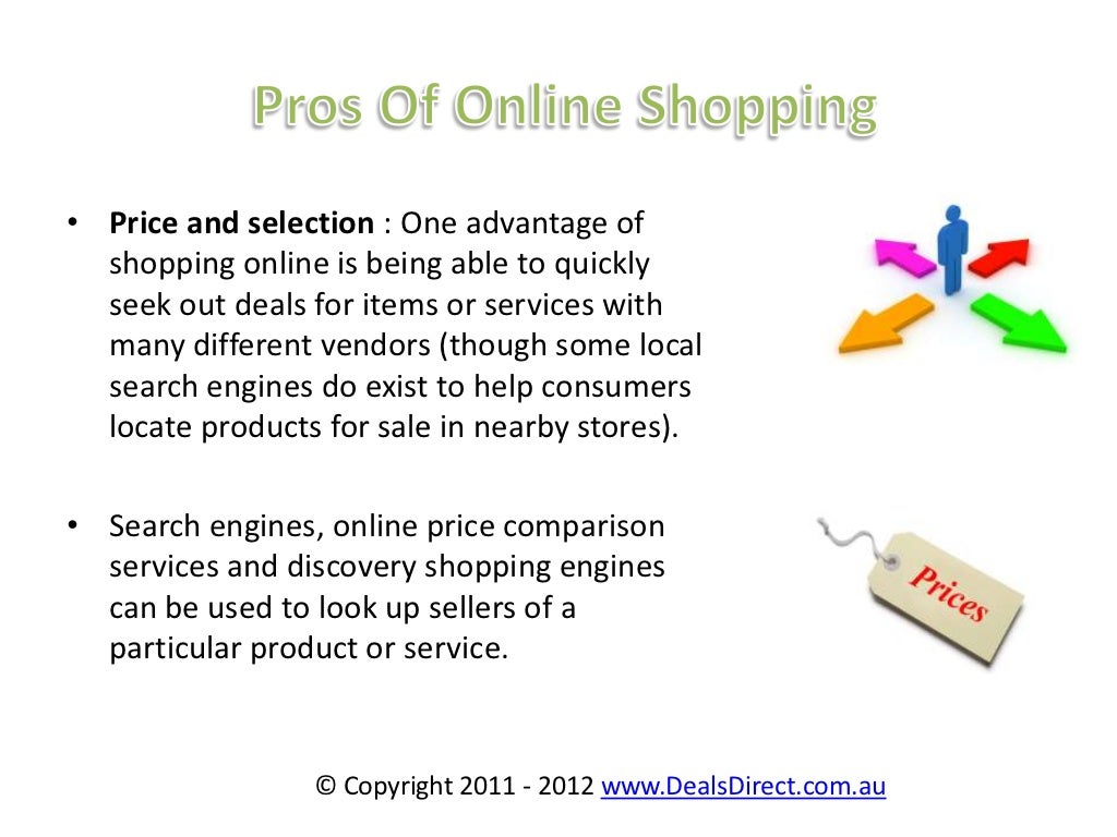 Advantages and disadvantage of online shopping