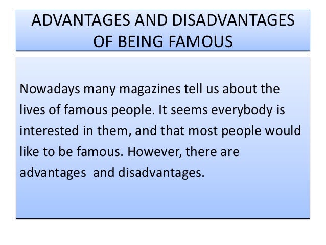 being famous essay