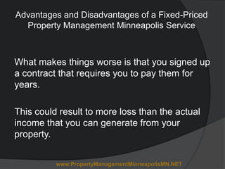 disadvantages minneapolis
