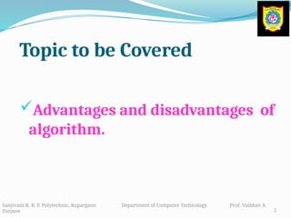 Advantages and disadvantages of algorithm.pptx