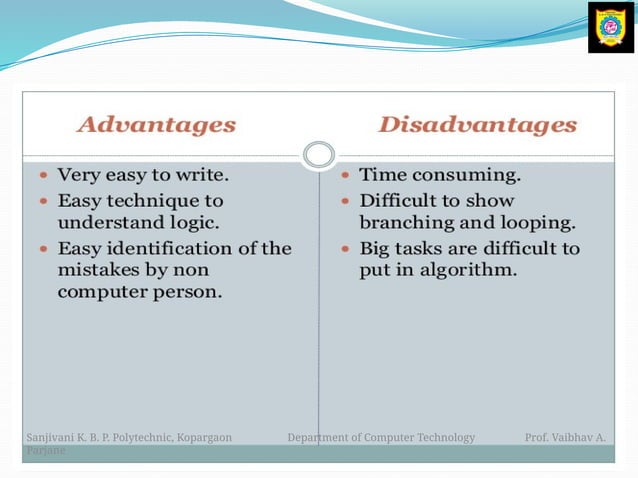 Advantages and disadvantages of algorithm.pptx