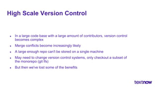 Advantages and disadvantages of a monorepo | PPT