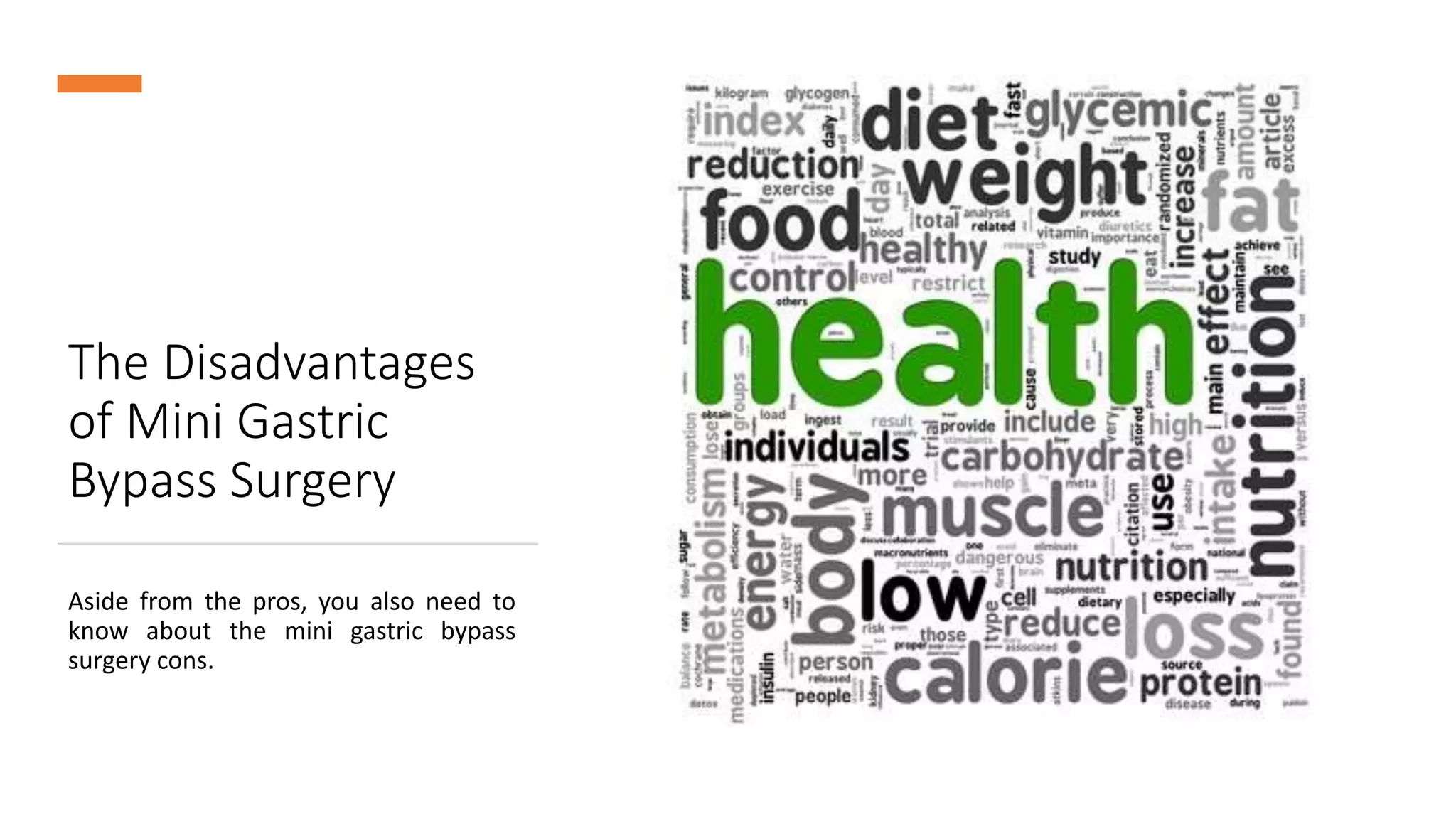 Advantages and Disadvantages of Mini Gastric Bypass Surgery | PPTX