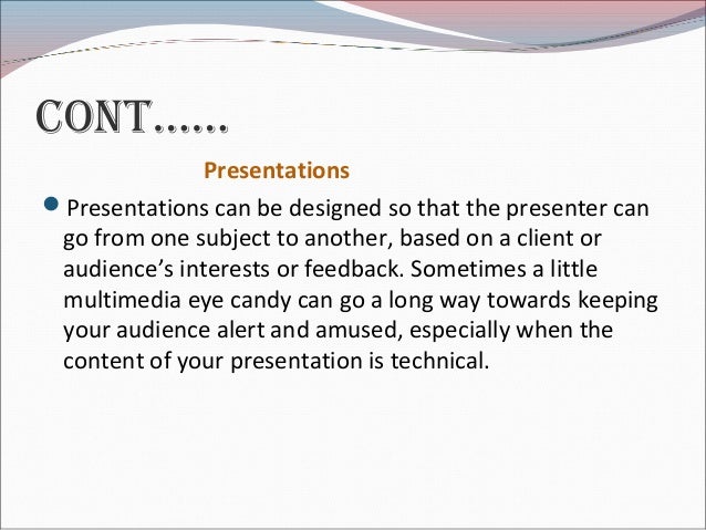 What are the advantages and disadvantages of graphics presentations?