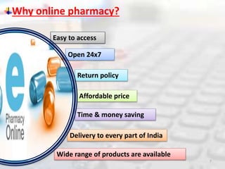 Advantages and disadvantages of online pharmacy in india | PPTX