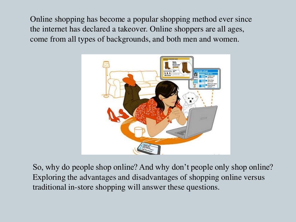 Advantages and disadvantages of online shopping