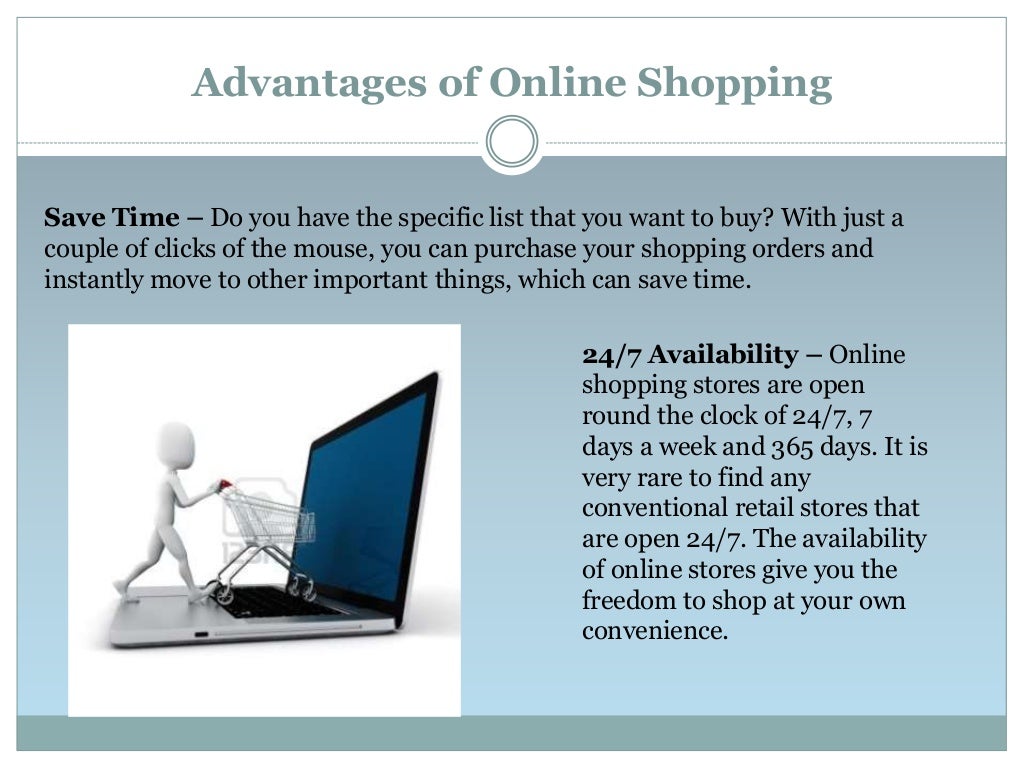 Advantages and disadvantages of online shopping