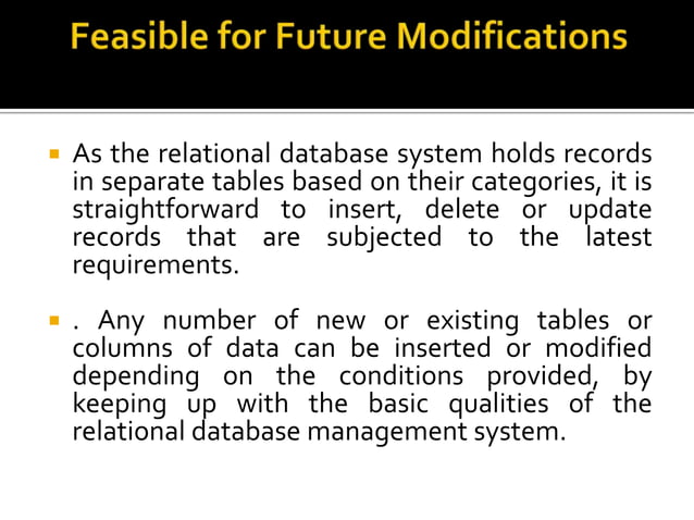 Advantages and disadvantages of relational databases | PPTX | Databases ...
