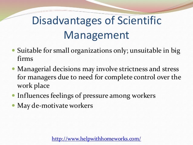 Essay scientific management