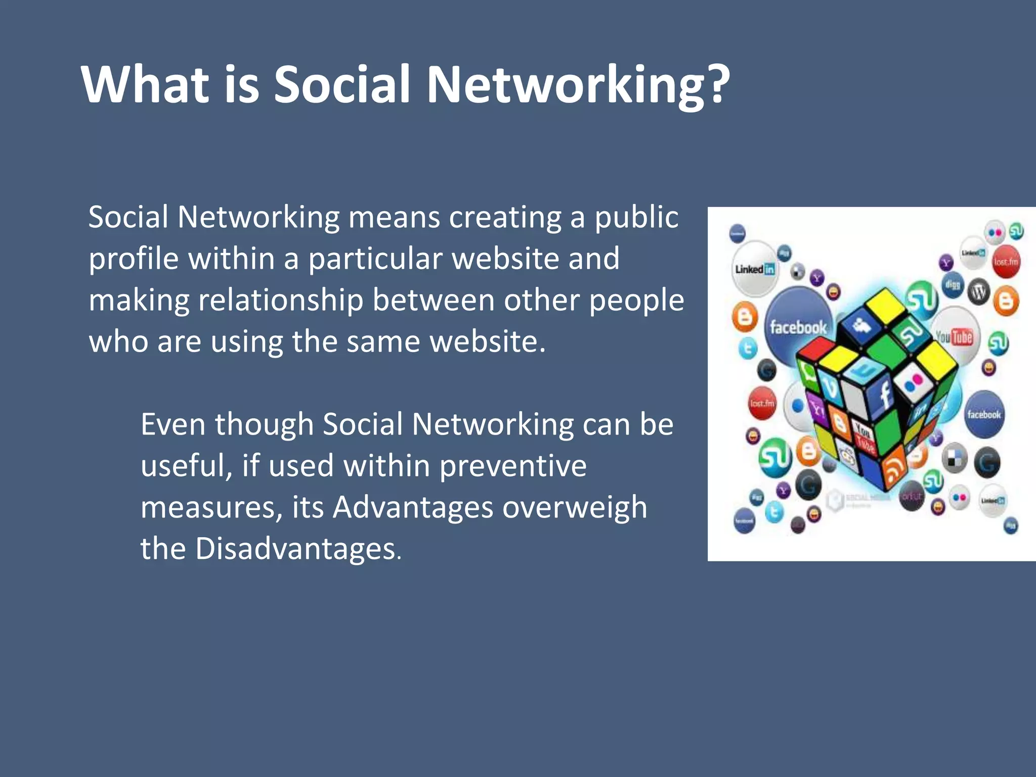 Advantages and disadvantages of social media | PPTX
