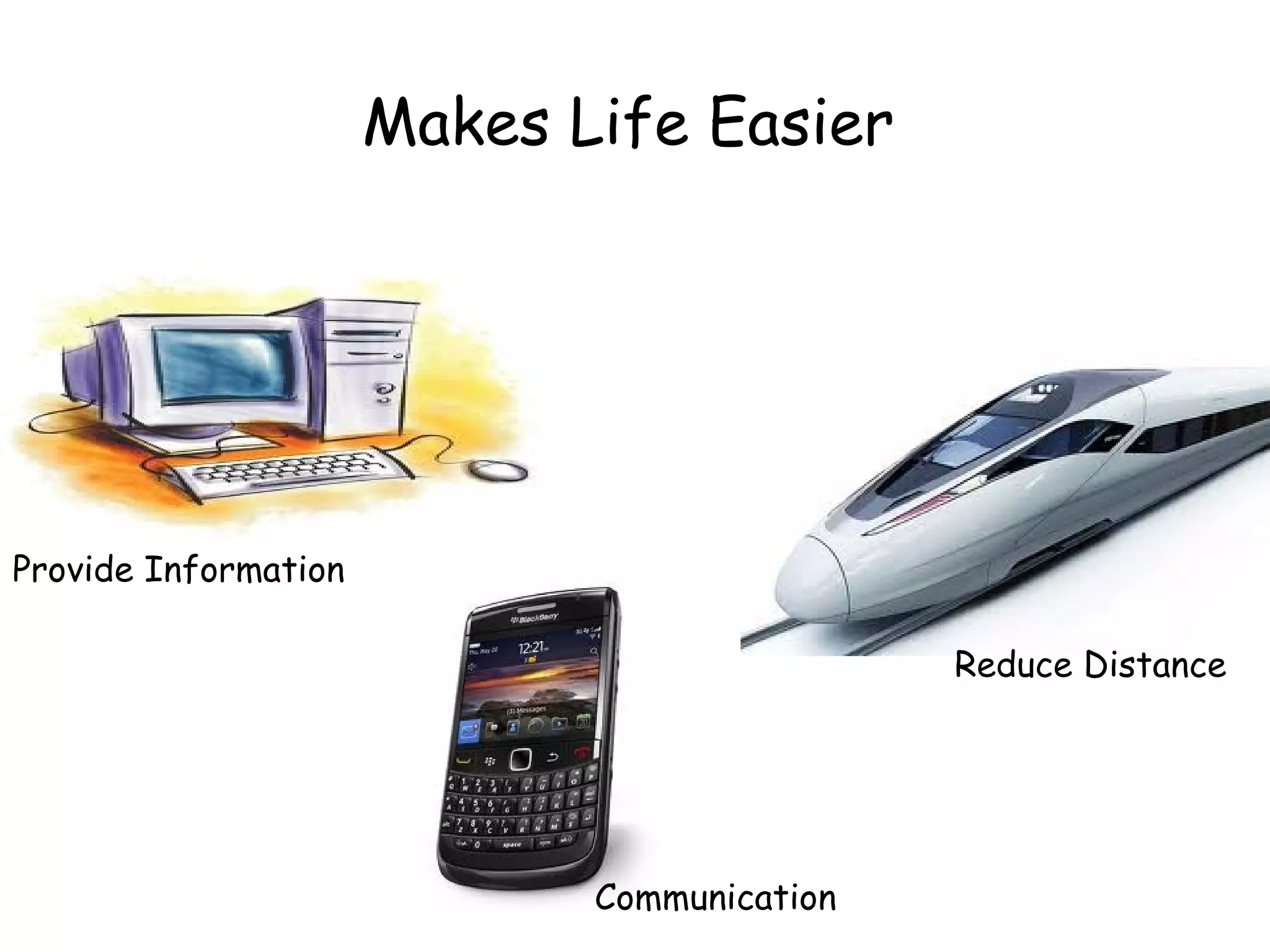 Makes Life Easier Reduce Distance Provide Information Communication