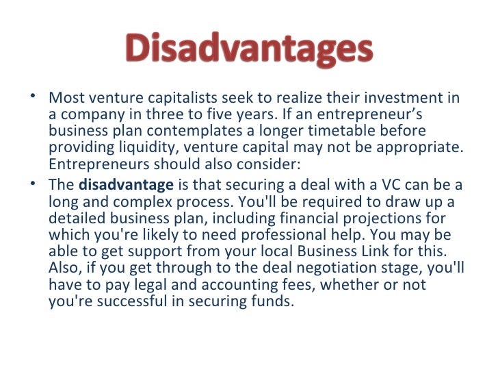 Advantages and disadvantages of venture capital - 웹