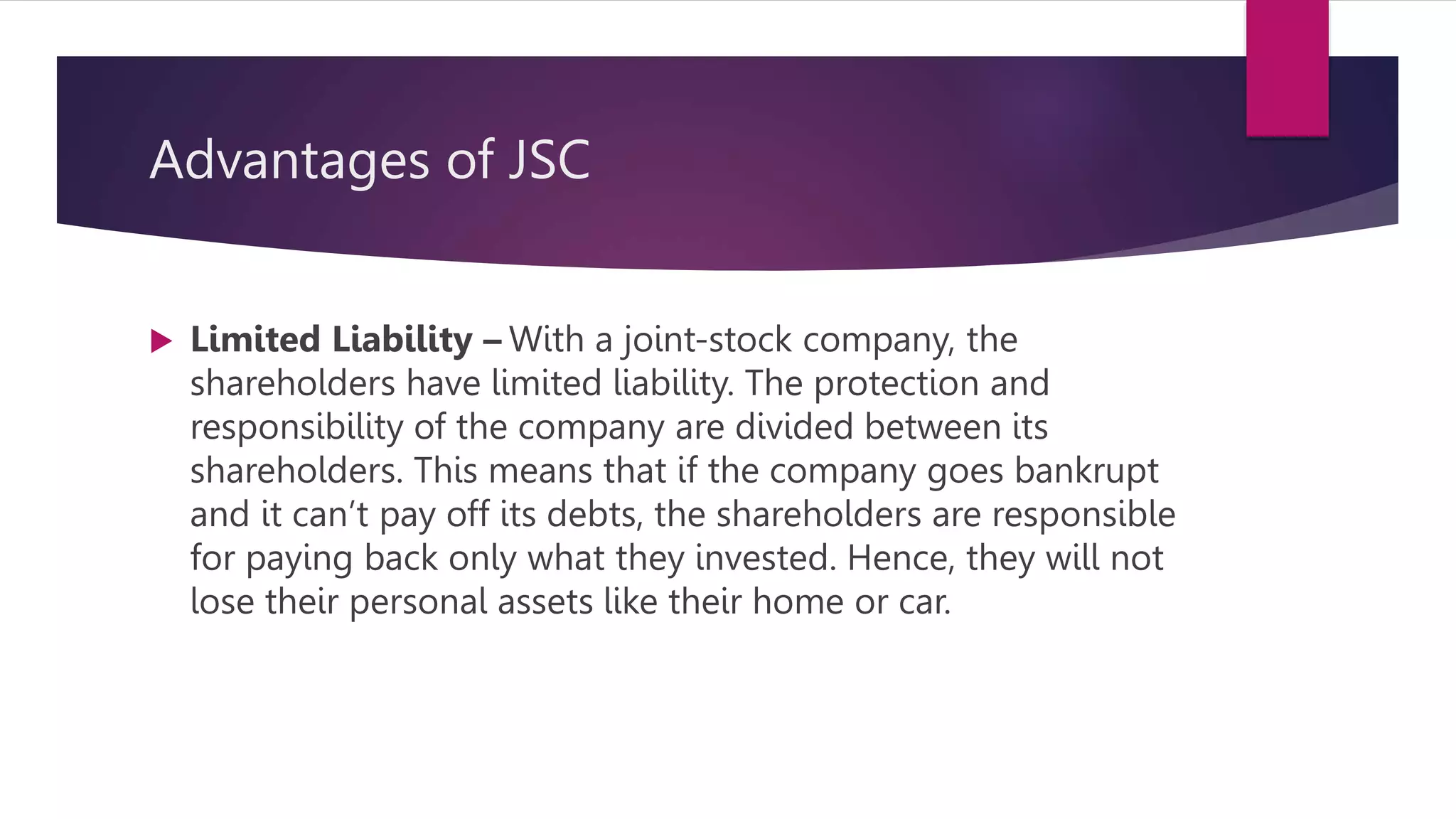 Advantages Disadvantages of JSC.pptx