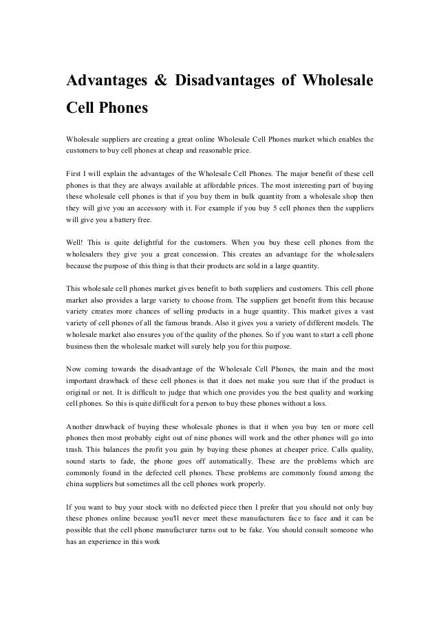 buy phones wholesale