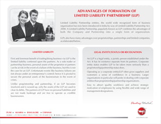 Advantages In Formation Of Llp In India