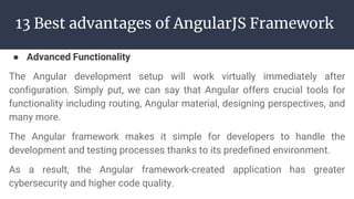 Advantages of AngularJS | PPT