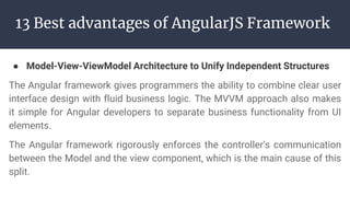Advantages of AngularJS | PPT