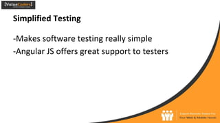 Advantages of angular js for development