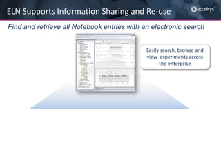 Advantages of a Paperless Laboratory with an ELN Slide 11