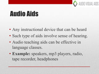 Advantages of audio visual aids