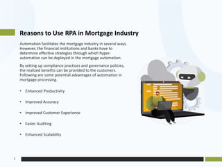 Advantages of Automation in Mortgage Processing | PPTX