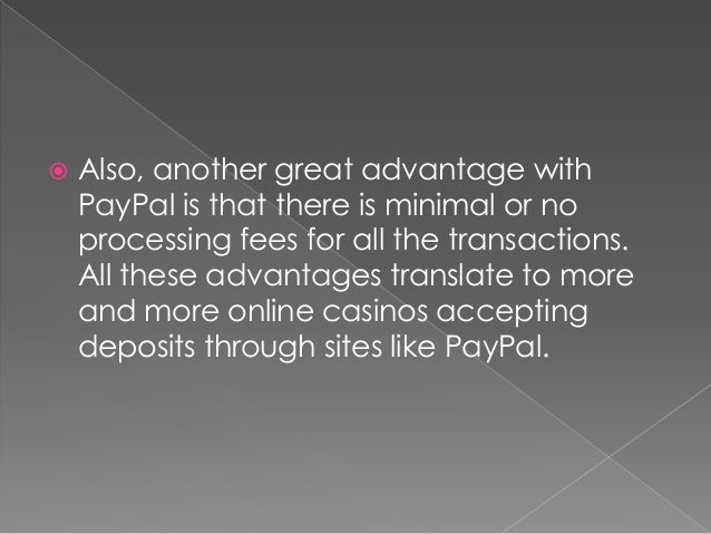 Casino Online Accepting Paypal Casino Online Accepting Paypal