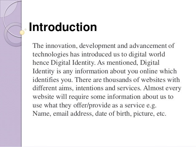 Advantages Of Digital Identity Advantages Of Digital Identity