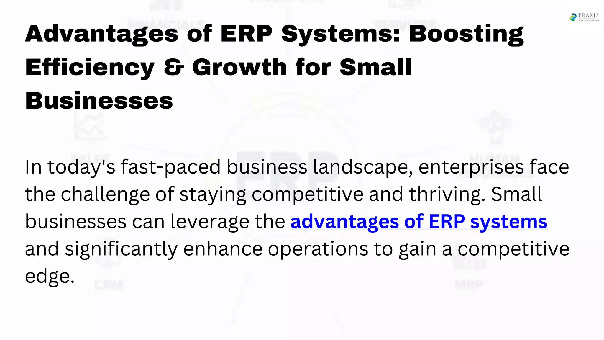 Advantages Of Erp Systems Boosting Efficiency Growth For Small Advantages Of Erp Systems Boosting Efficiency Growth For Small