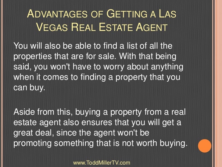 Advantages of Getting a Las Vegas Real Estate Agent - 웹