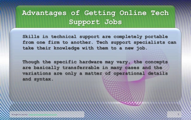 basic tech support knowledge