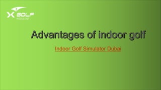 Indoor Golf Simulator Dubai
 
