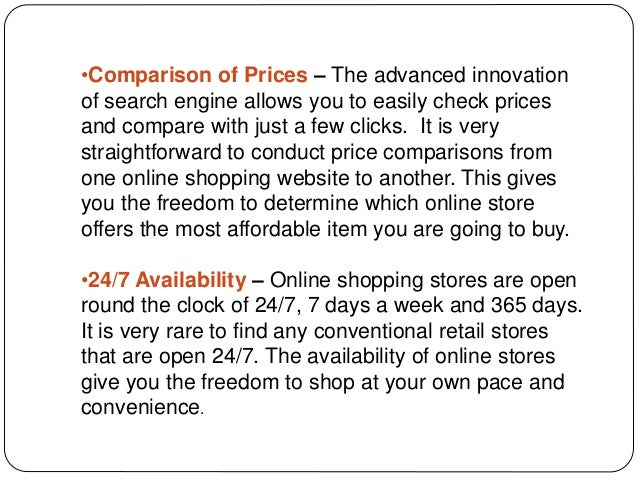 shopping price comparisons
