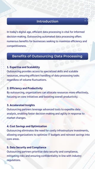 Advantages of Outsourcing Data Processing | PDF | Business Utilities ...