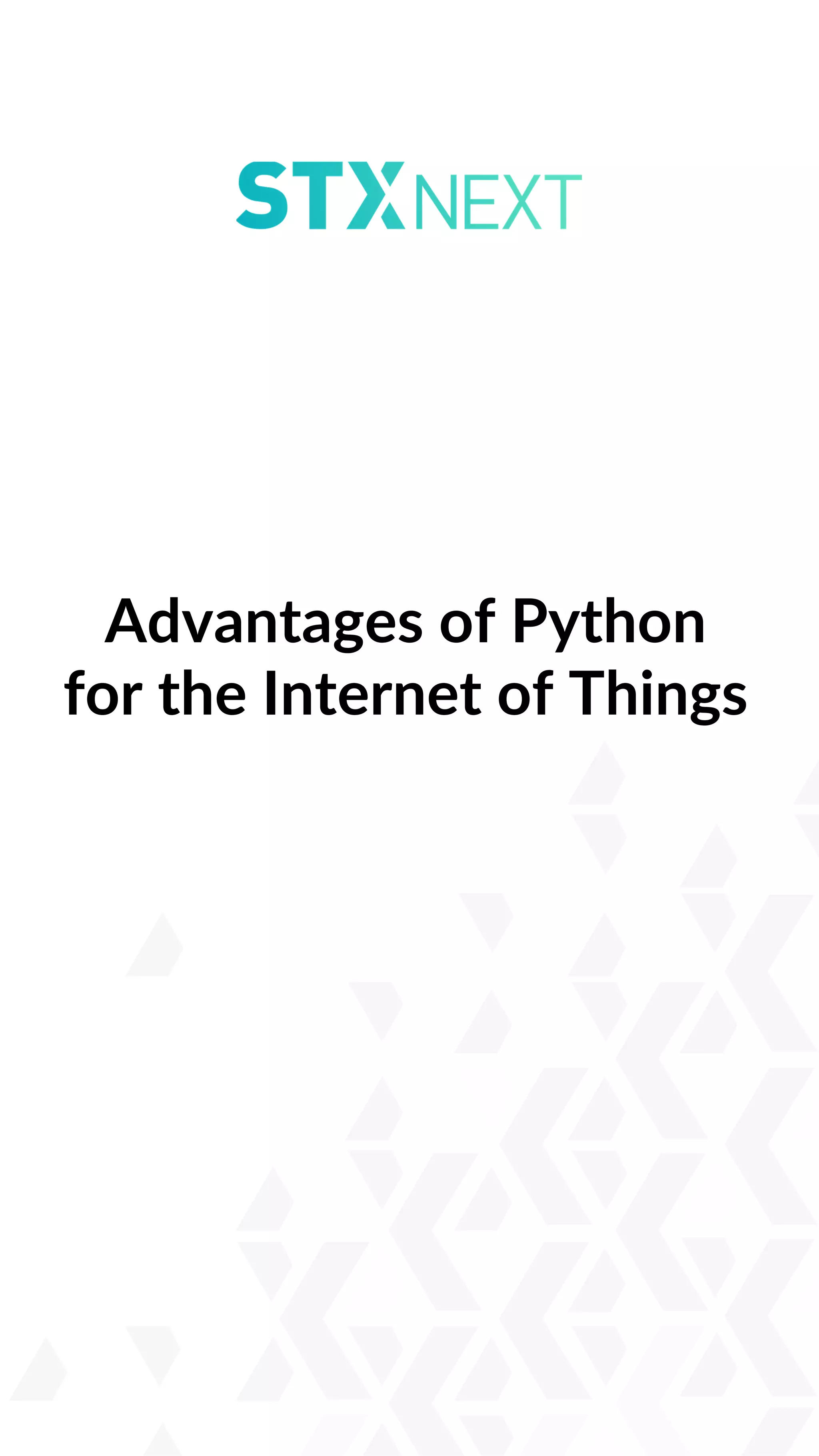 Advantages of python for the internet of things | PDF | Free Download