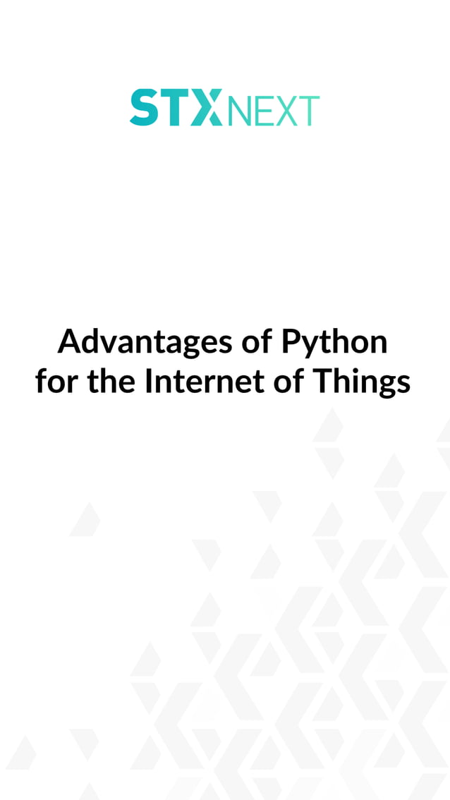 Advantages of python for the internet of things | PDF image.