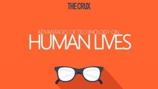 HUMANLIVES
ADVANTAGES OF TECHNOLOGY ON
 
