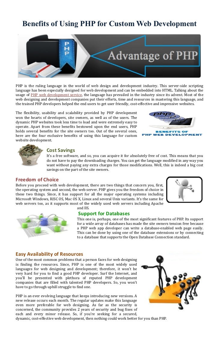 Benefits of Using PHP for Custom Web Development