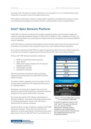 ONP 2.1 platforms maximize VNF interoperability