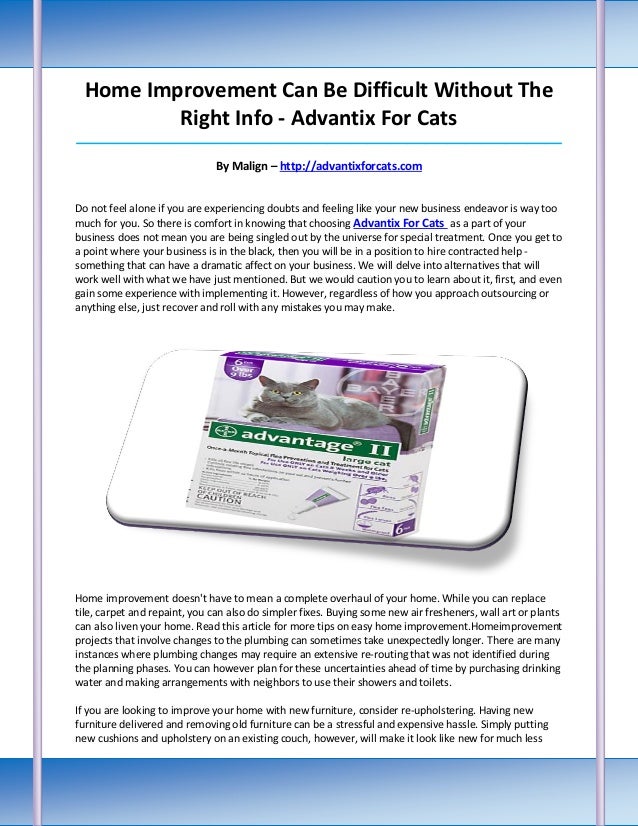 advantix on cats