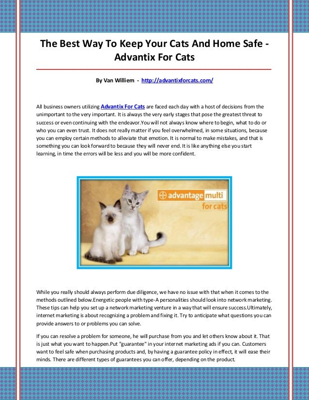 advantix on cats