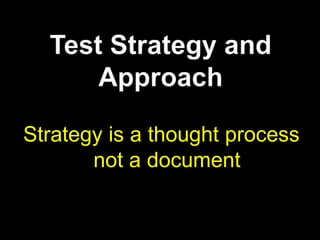 Test design is based on models (p68)Summary:Choose test models to derive tests that are meaningful to stakeholders. Recognise the models’ limitations and the assumptions that the models makeConsequence if ignored or violated:Tests design will be meaningless and not credible to stakeholders.QuestionsAre design models available to use as test models? Are they mandatory?What test models could be used to derive tests from the Test Basis?Which test models will be used?Are test models to be documented or are they purely mental models?What are the benefits of using these models?What simplifying assumptions do these models make?How will these models contribute to the delivery of evidence useful to the acceptance decision makers?How will these models combine to provide sufficient evidence without excessive duplication?How will the number of tests derived from models be bounded?
