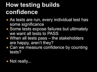 Using the axioms and questionsAxioms represent the critical things to think aboutAssociated questions act as checklists to:Assess your current approachIdentify gaps, inconsistencies in current approachQA your new approach in the futureAxioms represent the WHATYour approach specifies HOW