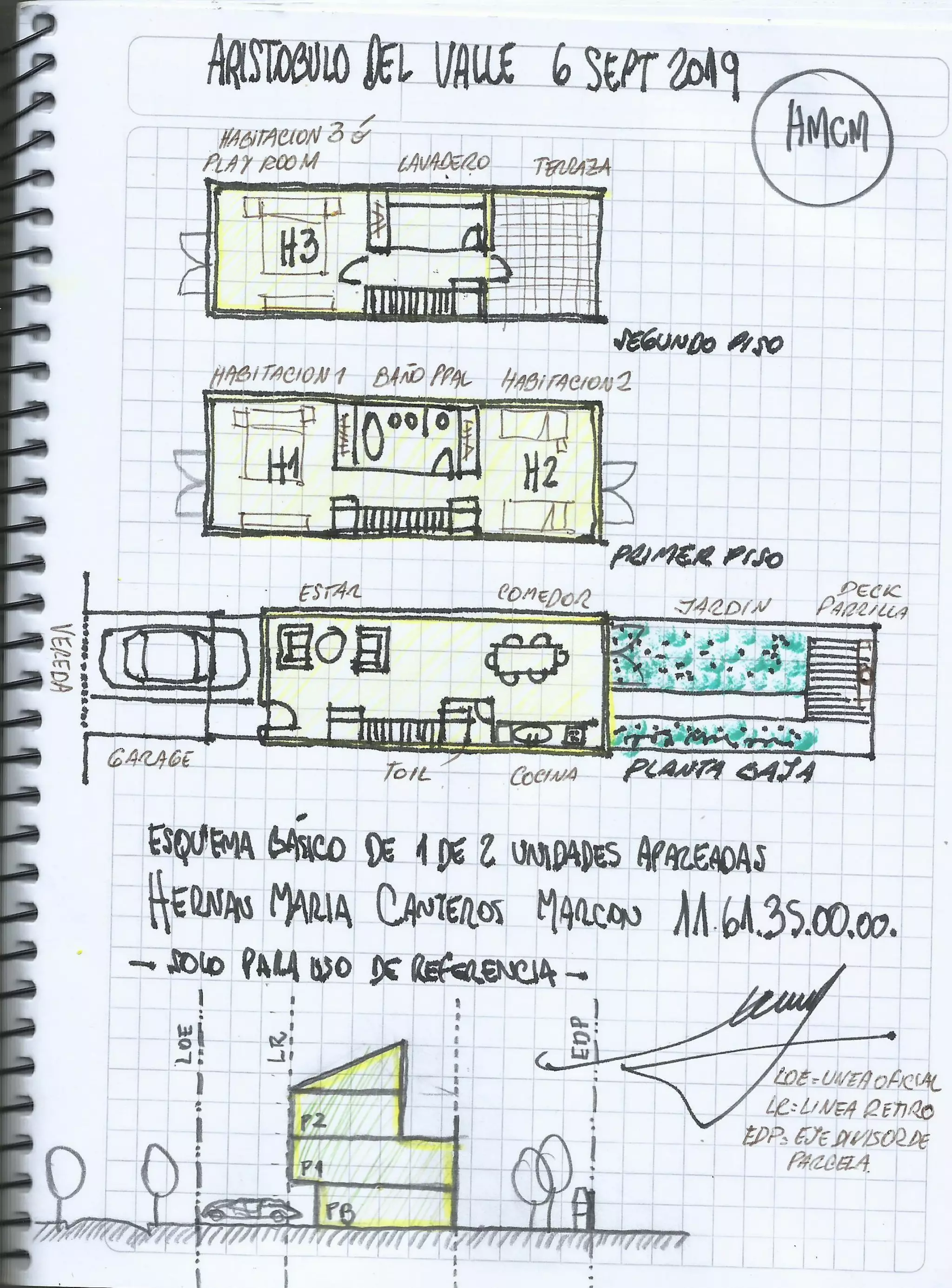 HMCM ARQUITECTURA - DIBUJOS ESPACIALES
