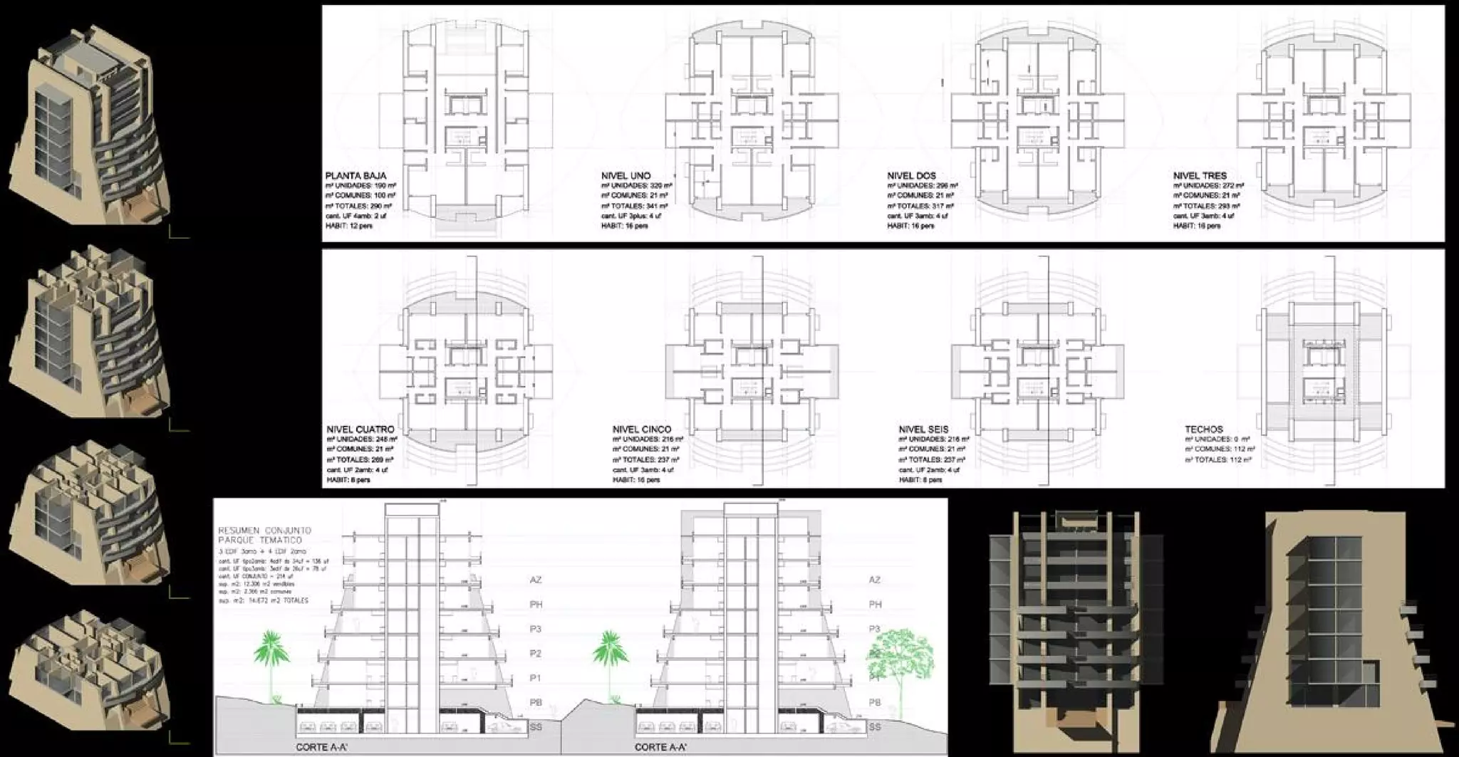 HMCM ARQUITECTURA - DIBUJOS ESPACIALES