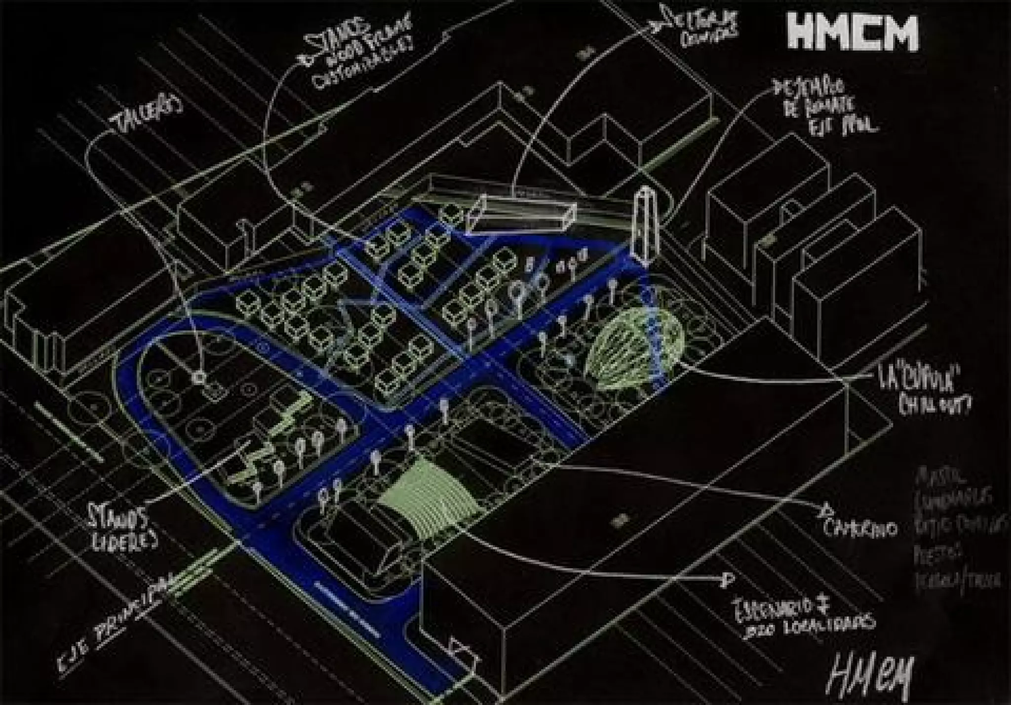 HMCM ARQUITECTURA - DIBUJOS ESPACIALES